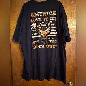 Men Big And Tall Black Graphic Men's T-Shirt 3 XL.